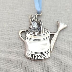 Hand & Hammer Sterling Silver Peter Rabbit 1990 Ornament Beatrix Potter